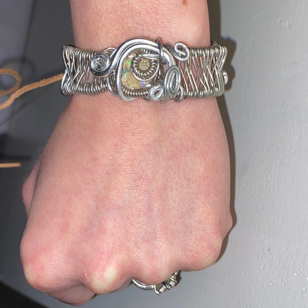 Silver Wire Wrapped Bracelet - image 1